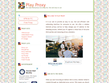 Tablet Screenshot of playproxy.com